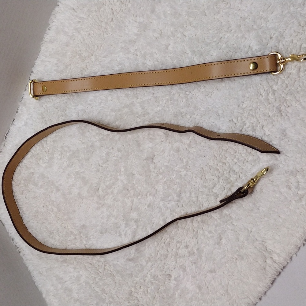 Purse Strap Beige 4 Eyelet Adjustable 47"-52" Long x 3/4" Wide #135-11 - Picture 13 of 16